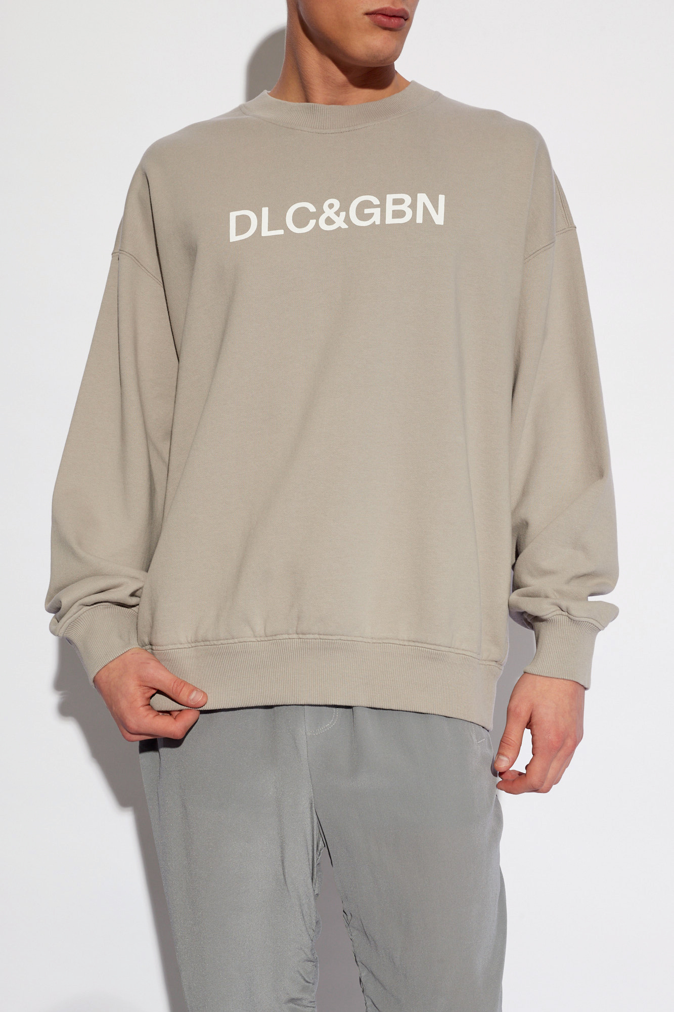 Grey Printed sweatshirt Dolce & Gabbana - Vitkac AS
